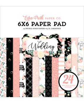 Echo Park Wedding 6x6 Inch Paper Pad (WED258023) (DISCONTINUED)