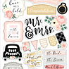 Echo Park Wedding Chipboard Phrases (WED258022) (OUTLET)