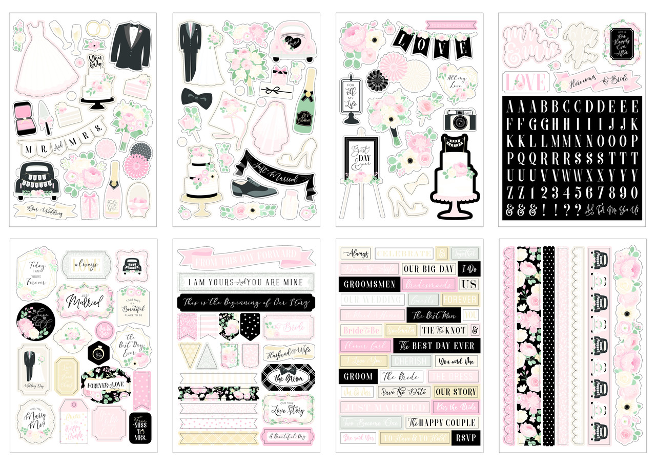 Echo Park Wedding Sticker Book (WED258029) (OUTLET)