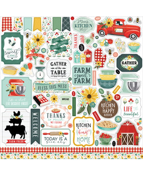 Carta Bella Sunflower Market Element Sticker (CBSUN144014) (OUTLET)