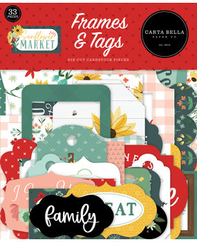 Carta Bella Sunflower Market Frames & Tags (CBSUN144025) (OUTLET)