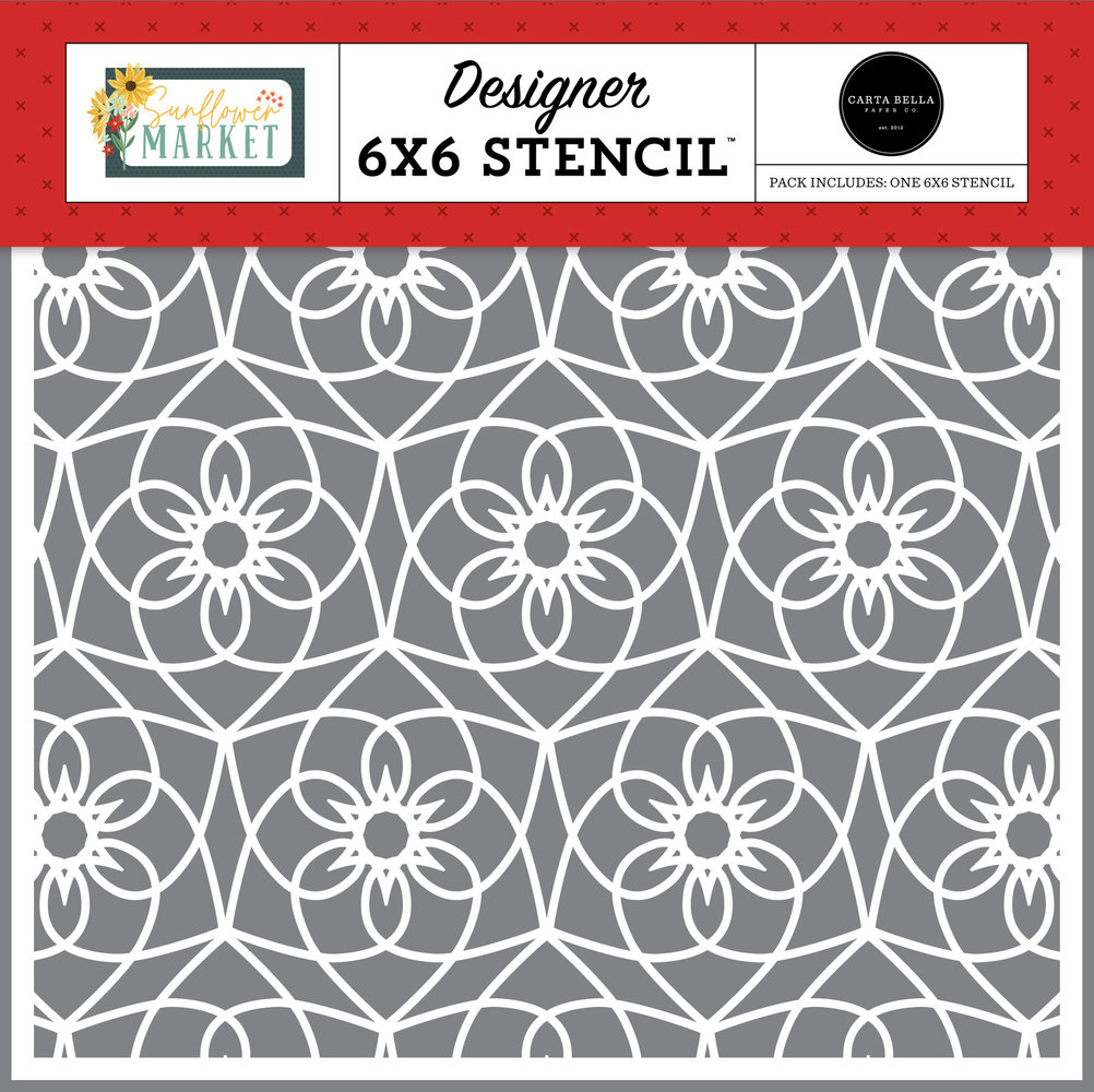 Carta Bella Sweet Sunflowers Stencil (CBSUN144033) (OUTLET) Carta Bella Sweet Sunflowers Stencil (CBSUN144033) (OUTLET)