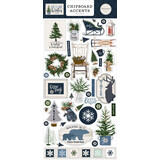 Carta Bella Welcome Winter Chipboard Accents (CBWW142021) (OUTLET)