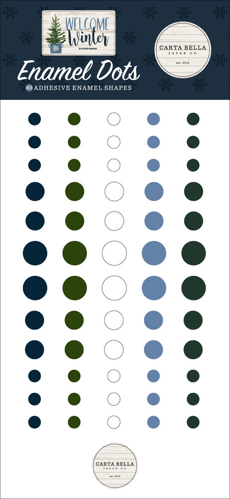 Carta Bella Welcome Winter Enamel Dots (CBWW142028) (OUTLET)