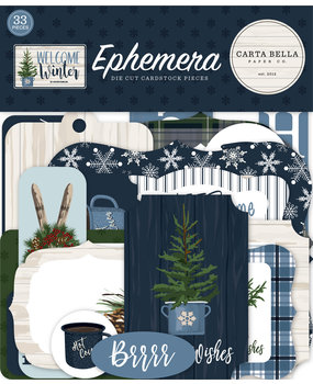 Carta Bella Welcome Winter Ephemera (CBWW142024) (OUTLET)