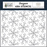 Carta Bella Wonderland Snowflake Stencil (CBWW142034) (OUTLET)