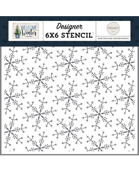 Carta Bella Wonderland Snowflake Stencil (CBWW142034) (OUTLET)