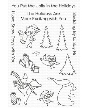 My Favorite Things Put the Jolly in the Holidays Clear Stamps (CS-612) (OUTLET)
