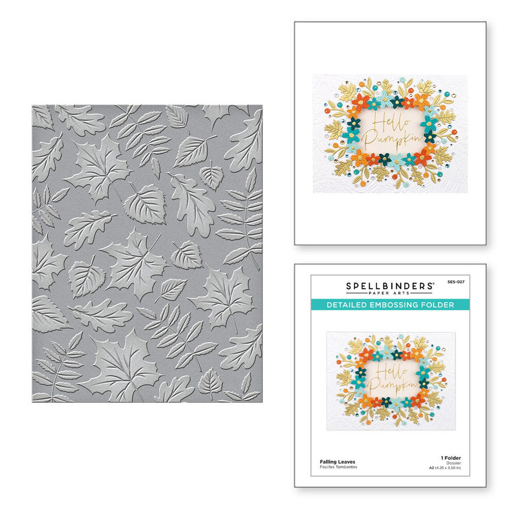 Spellbinders Falling Leaves Embossing Folder (SES-027)