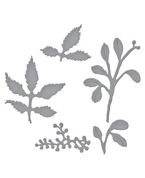 Spellbinders Winterberry and Mistletoe Etched Dies (S4-1113) (OUTLET)