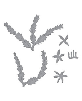 Spellbinders Christmas Cactus Etched Dies (S4-1111) (OUTLET)