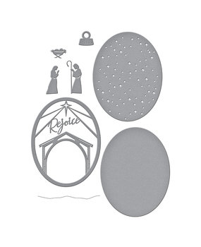 Spellbinders Rejoice Nativity Etched Dies (S5-467) (OUTLET)
