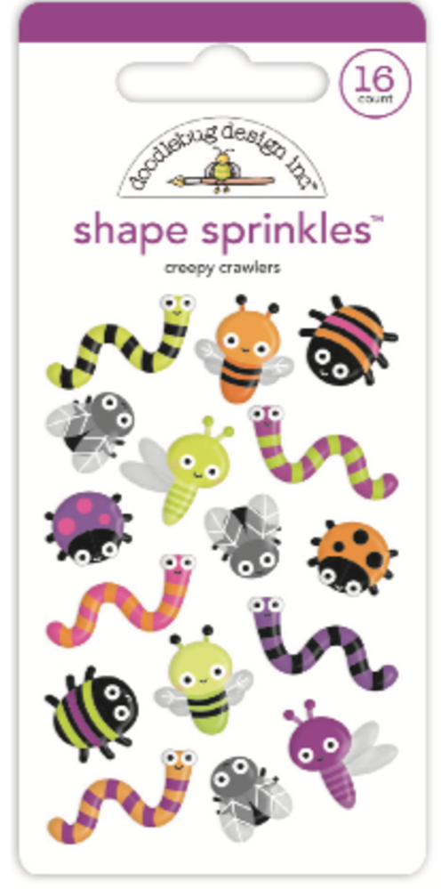 Doodlebug Design Creepy Crawlers Shape Sprinkles (7410) (DISCONTINUED)
