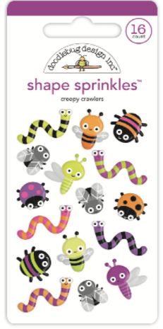 Doodlebug Design Creepy Crawlers Shape Sprinkles (7410) (DISCONTINUED)
