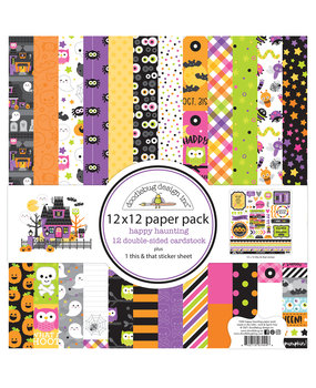Doodlebug Design Happy Haunting 12x12 Inch Paper Pack (7444) (DISCONTINUED)
