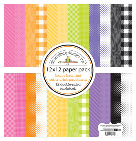 Doodlebug Design Happy Haunting 12x12 Inch Petite Prints Paper Pack (7445) (DISCONTINUED)