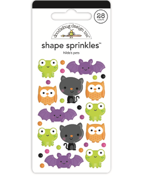 Doodlebug Design Hilda's Pets Shape Sprinkles (7409) (DISCONTINUED)