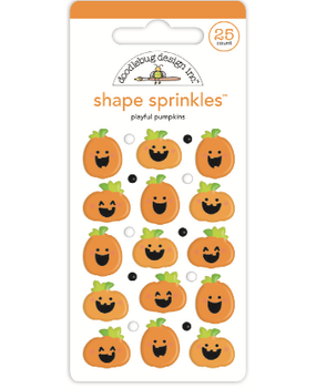 Doodlebug Design Playful Pumpkins Shape Sprinkles (7411) (DISCONTINUED)