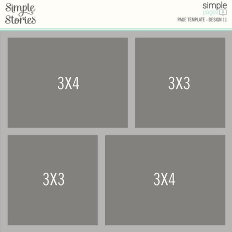 Simple Stories Simple Pages Template Design 11 (15970) (DISCONTINUED)