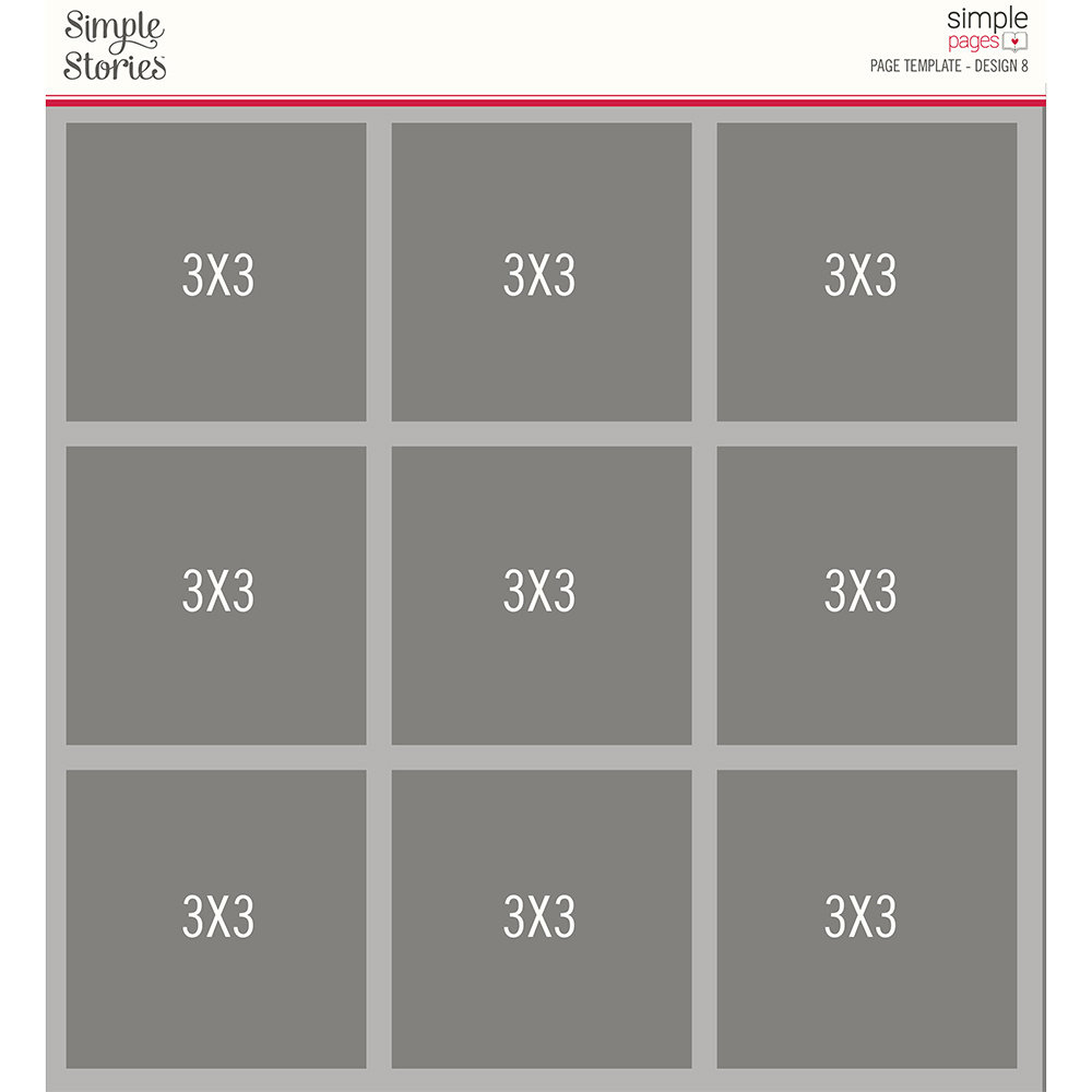 Simple Stories Simple Pages Template Design 8 (15967) (DISCONTINUED)