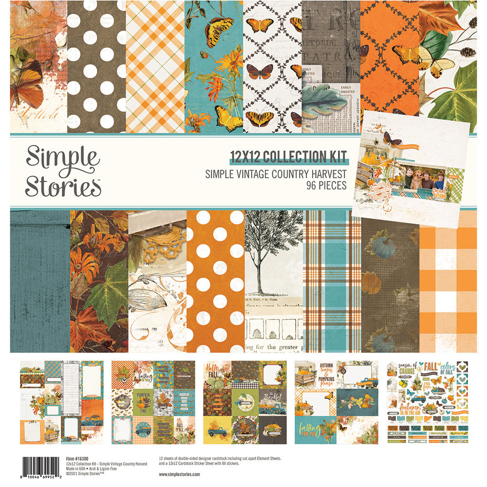 Simple Stories Simple Vintage Country Harvest Collection Kit (16300) (DISCONTINUED) Simple Stories Simple Vintage Country Harvest Collection Kit (16300) (DISCONTINUED)