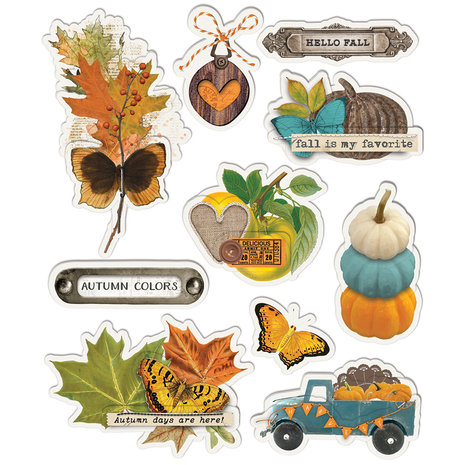Simple Stories Simple Vintage Country Harvest Layered Stickers (16327) (DISCONTINUED)
