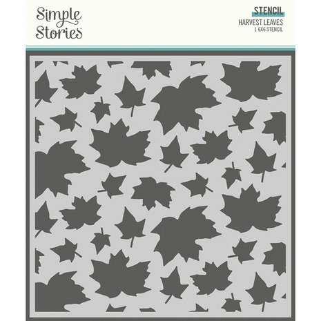 Simple Stories Simple Vintage Country Harvest Stencil Harvest Leaves (16332) (DISCONTINUED)