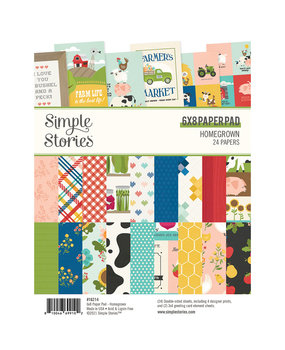 Simple Stories Homegrown 6x8 Inch Paper Pad (16214) (DISCONTINUED) Simple Stories Homegrown 6x8 Inch Paper Pad (16214) (DISCONTINUED)