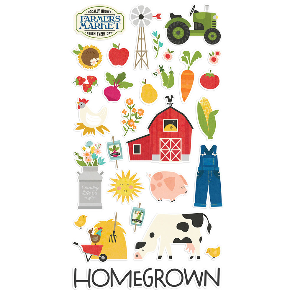 Simple Stories Homegrown Chipboard (16215) (OUTLET)