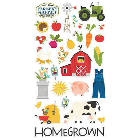 Simple Stories Homegrown Chipboard (16215) (OUTLET)