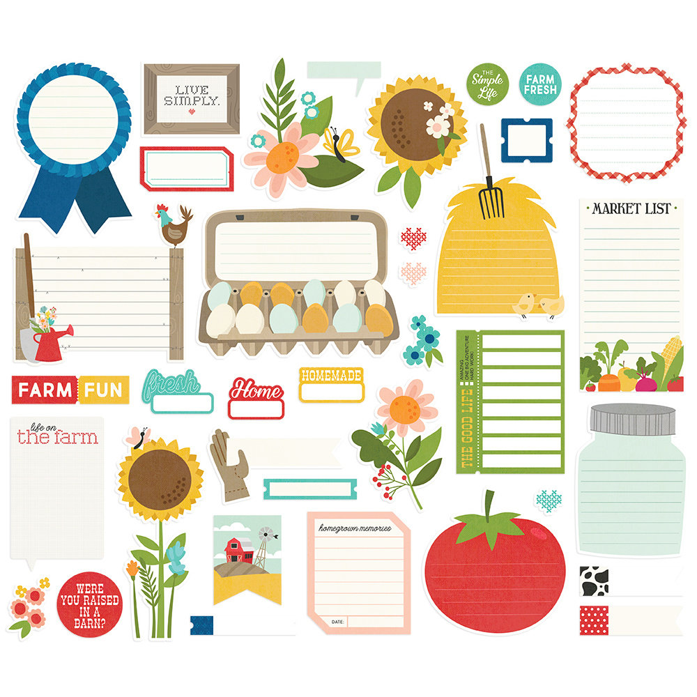Simple Stories Homegrown Journal Bits (16217) (OUTLET)