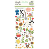 Simple Stories Homegrown Puffy Stickers (16219) (DISCONTINUED)