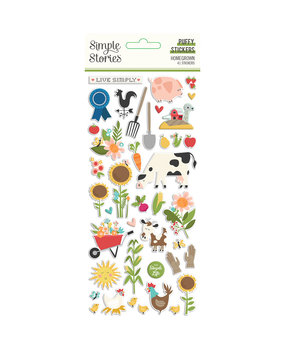 Simple Stories Homegrown Puffy Stickers (16219) (OUTLET)