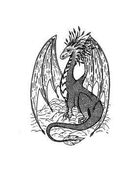 Crafty Individuals Gentle Dragon Unmounted Rubber Stamps (CI-580) (OUTLET)