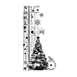 Crafty Individuals Noel Border Unmounted Rubber Stamps (CI-502) (OUTLET)