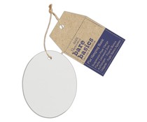 Papermania Bare Basics Flat Hanging Blank Frosted Acrylic Oval (PMA 174045)