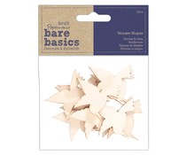 Papermania Bare Basics Wooden Shapes Hummingbirds (12pcs) (PMA 174558)