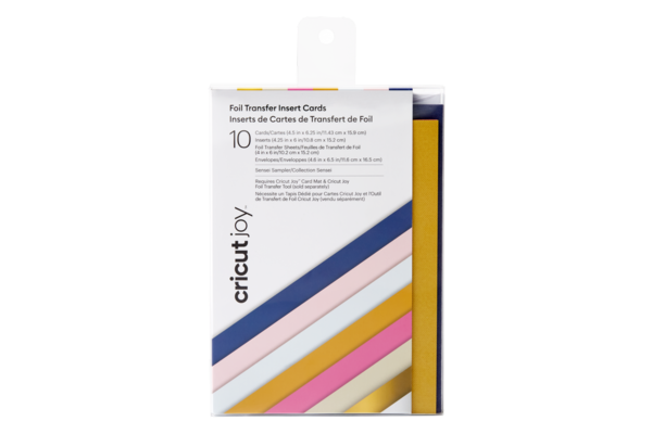 Cricut Joy Foil Transfer Insert Cards (10pcs) (2009224) (DISCONTINUED) Cricut Joy Foil Transfer Insert Cards (10pcs) (2009224) (DISCONTINUED)