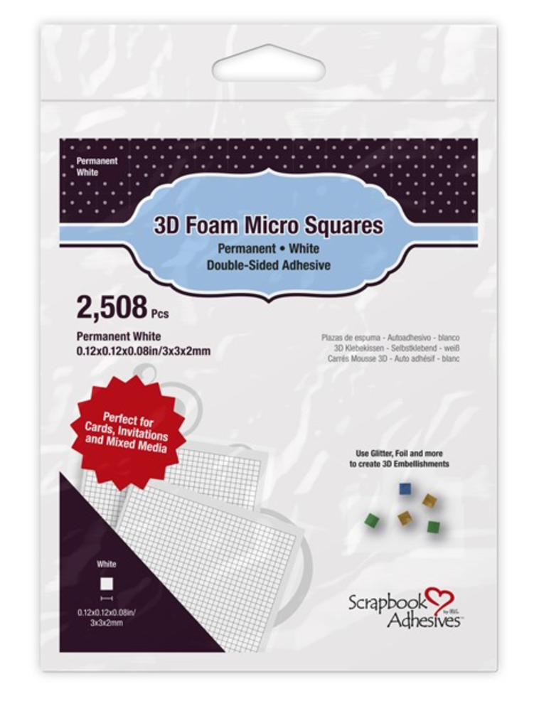 Scrapbook Adhesives 3D Foam Squares Micro White (2508 pcs) (01404-10) Scrapbook Adhesives 3D Foam Squares Micro White (2508 pcs) (01404-10)
