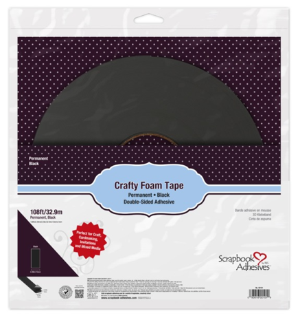 Scrapbook Adhesives Crafty Foam Tape Black (32,9m) (02101-20)