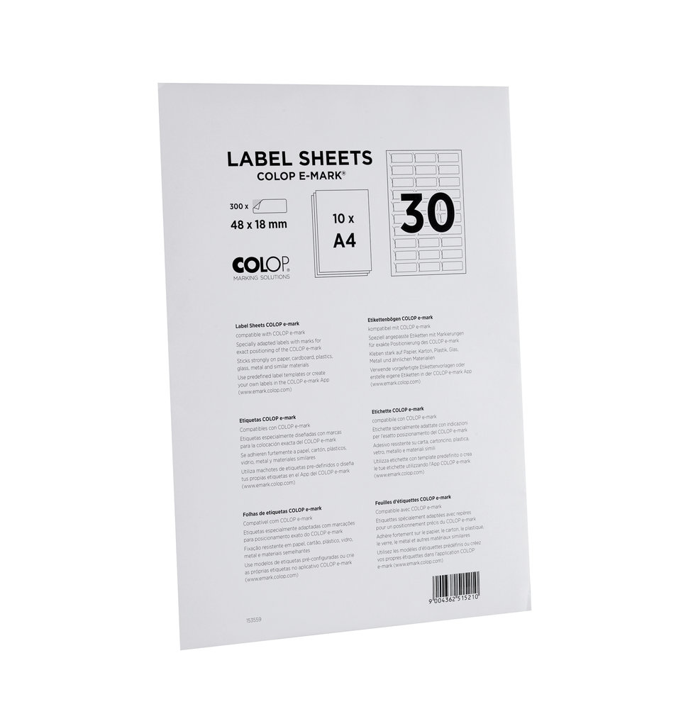 E-MARK Label Sheets (300pcs) (153559) - Craftlines B.V.