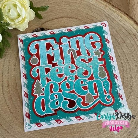 CarlijnDesign Square Fijne Feestdagen (CDSN-0135) (DISCONTINUED) CarlijnDesign Square Fijne Feestdagen (CDSN-0135) (DISCONTINUED)