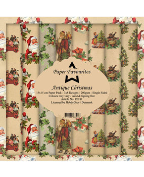 Paper Favourites Antique Christmas 6x6 Inch Paper Pack (PF181) (DISCONTINUED)
