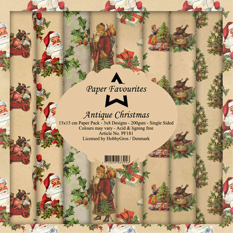 Paper Favourites Antique Christmas 6x6 Inch Paper Pack (PF181) (DISCONTINUED) Paper Favourites Antique Christmas 6x6 Inch Paper Pack (PF181) (DISCONTINUED)