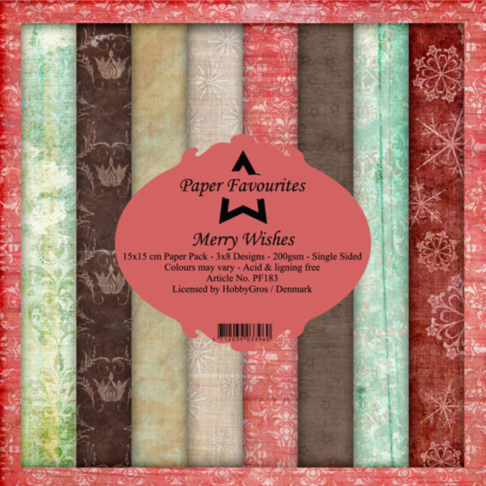 Paper Favourites Merry Wishes 6x6 Inch Paper Pack (PF183) (DISCONTINUED) Paper Favourites Merry Wishes 6x6 Inch Paper Pack (PF183) (DISCONTINUED)