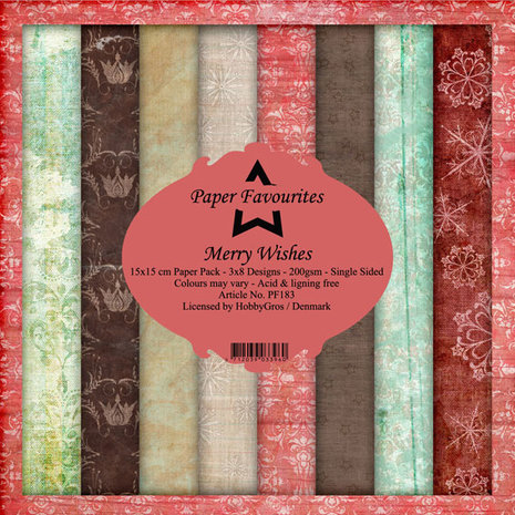 Paper Favourites Merry Wishes 6x6 Inch Paper Pack (PF183) (DISCONTINUED) Paper Favourites Merry Wishes 6x6 Inch Paper Pack (PF183) (DISCONTINUED)