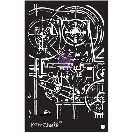 Finnabair Machinery 6x9 Inch Stencil (968984) (DISCONTINUED) Finnabair Machinery 6x9 Inch Stencil (968984) (DISCONTINUED)