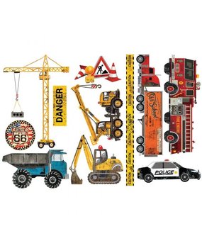 Re-Design with Prima Under Construction 6x12 Inch Decor Transfers (656089) (DISCONTINUED)