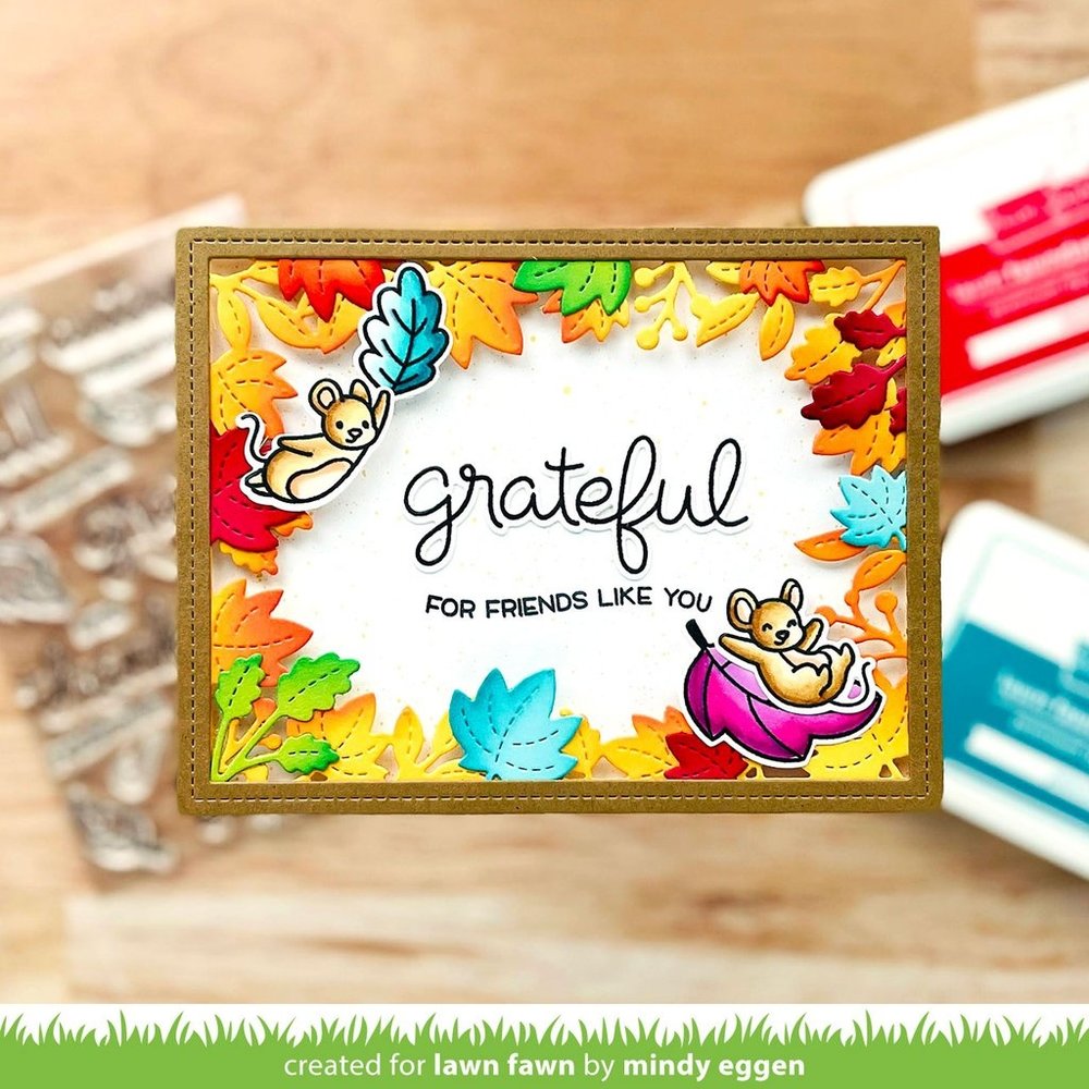 Lawn Fawn Fall Leaves Backdrop Dies (LF2703) (OUTLET) Lawn Fawn Fall Leaves Backdrop Dies (LF2703) (OUTLET)