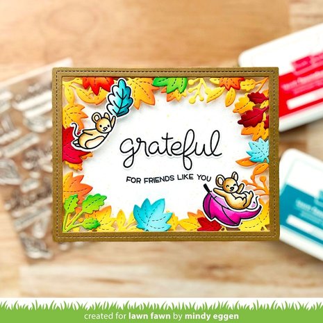 Lawn Fawn Fall Leaves Backdrop Dies (LF2703) (DISCONTINUED) Lawn Fawn Fall Leaves Backdrop Dies (LF2703) (DISCONTINUED)